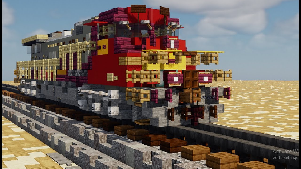 Minecraft BNSF Warbonnet Dash 9-44CW Tutorial