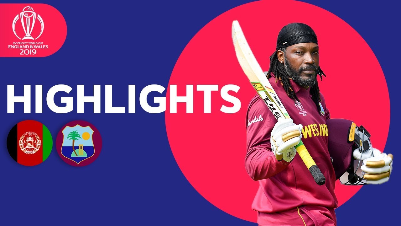 Gayle's Last CWC Match! | Afghanistan v West Indies - Highlights | ICC Cricket World Cup 2019