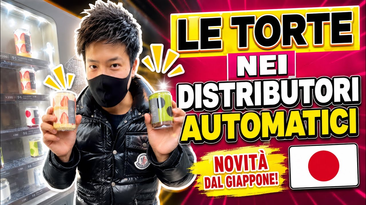 LE TORTE NEI DISTRIBUTORI AUTOMATICI AD OSAKA IN GIAPPONE 🇯🇵 DOLCE GIAPPONESE 100 ANNI AVANTI