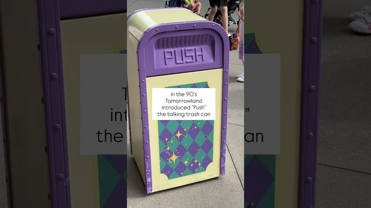 Disneyland&rsquo;s walking talking trash can &ldquo;Push&rdquo;