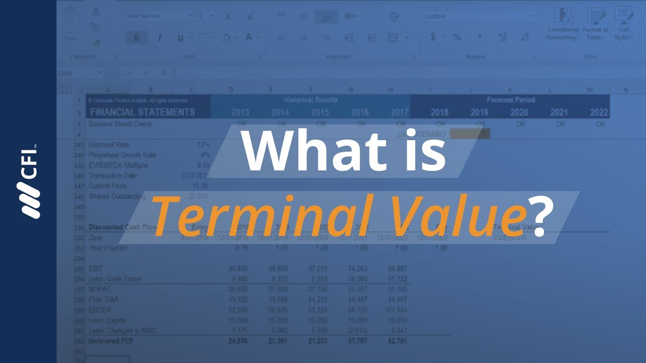 How To Calculate Terminal Value In Excel