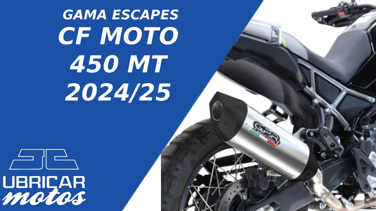 Gama escapes GPR para CF Moto 450 MT