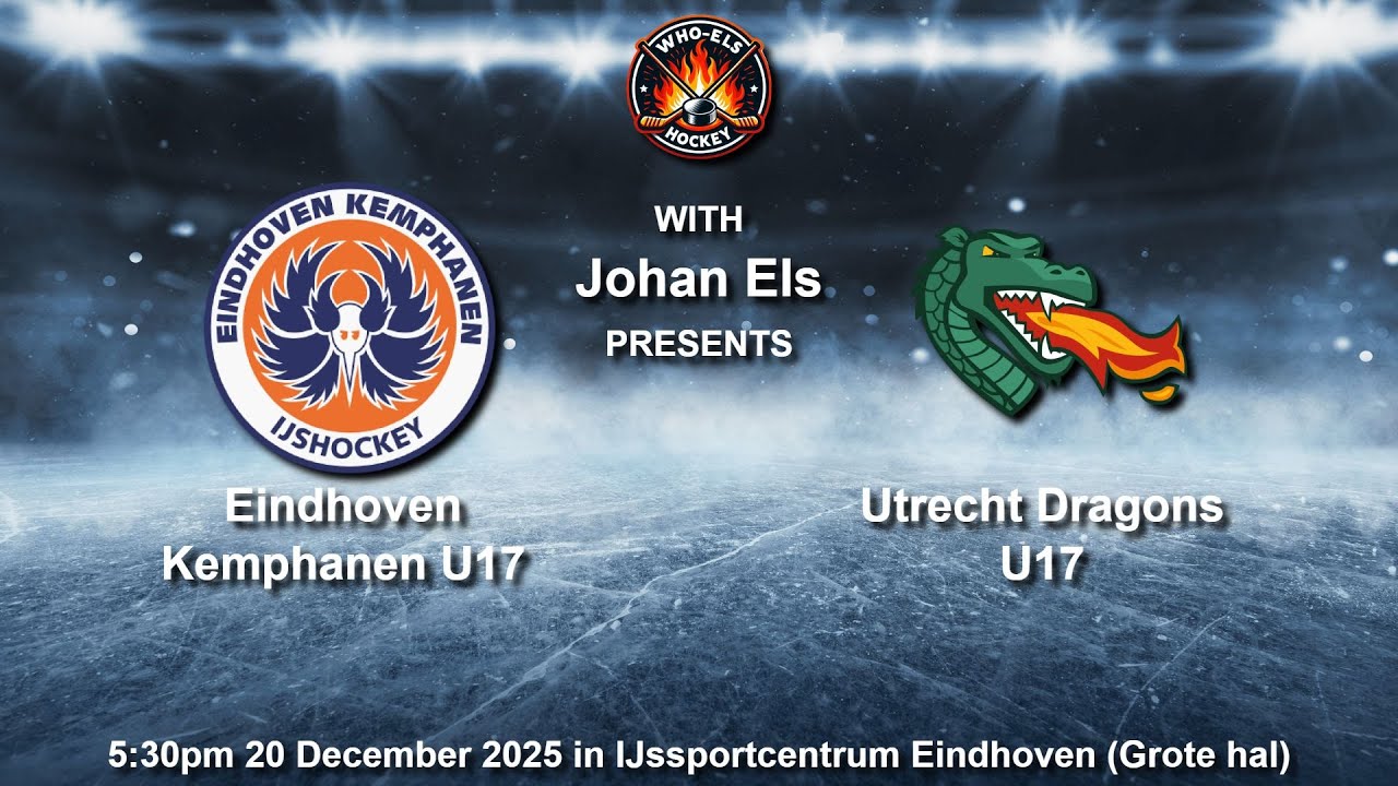 🏒📹Eindhoven Kemphanen U17 vs Utrecht Dragons U17📹🏒