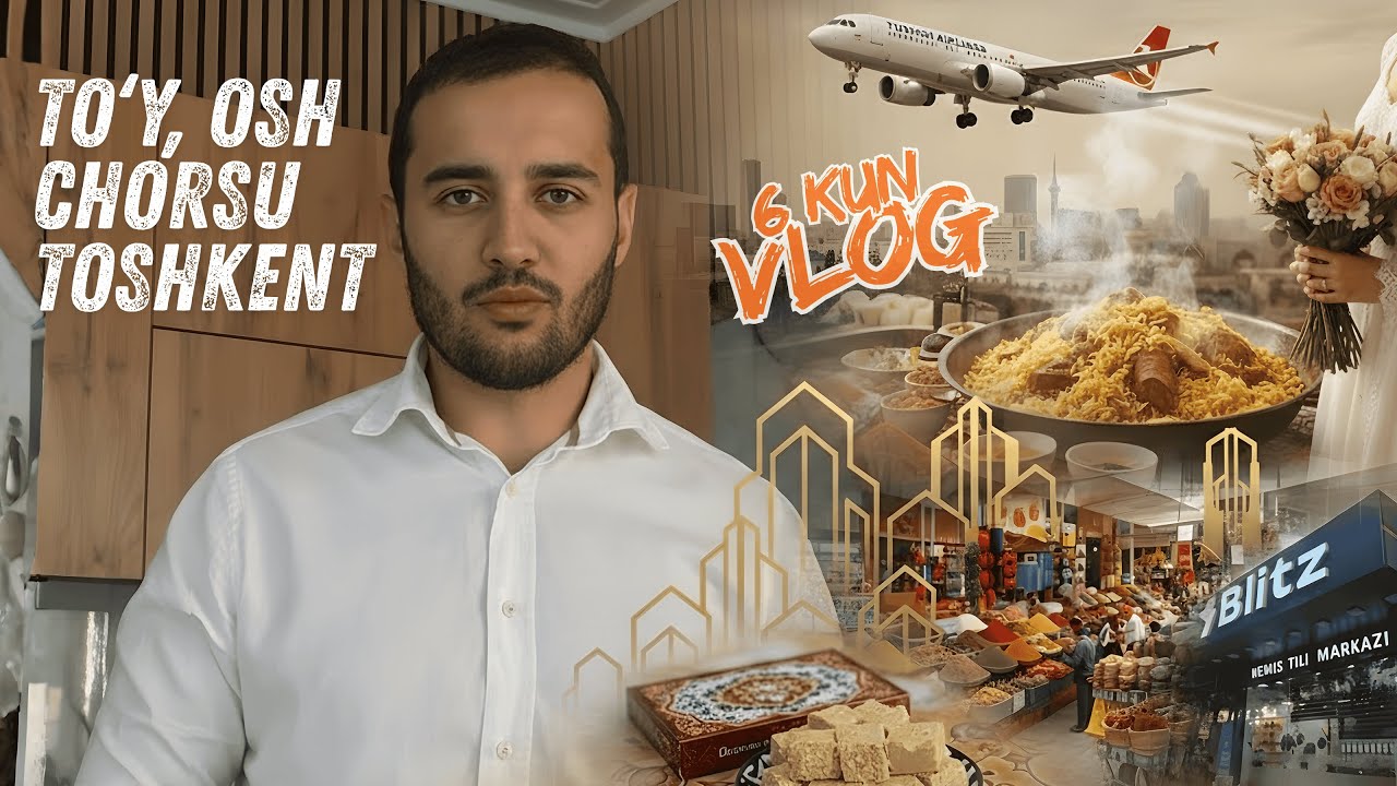 Germaniyadan To‘yga Yetib Keldim ! 6 Kunlik Toshkentga Safarim / To‘y, Osh, Bozor, Do‘stlar, Oila