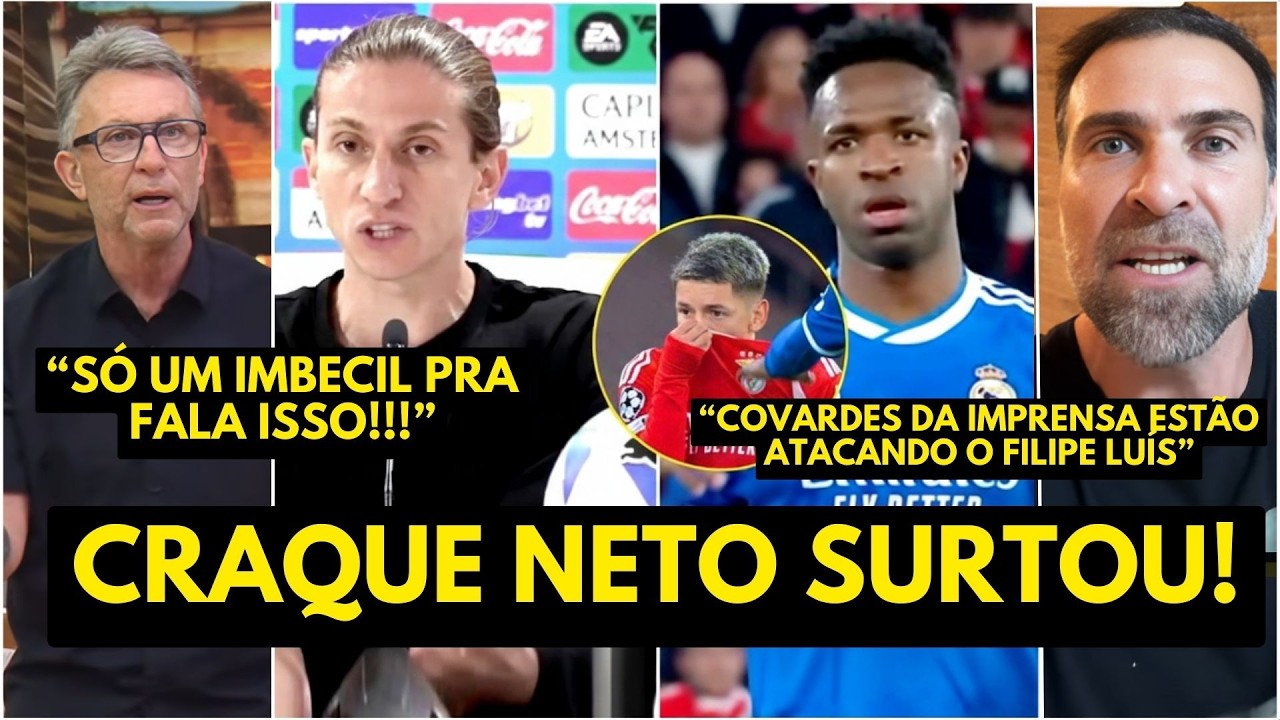 NETO detonou A DECLARAÇÃO de Filipe Luís sobre o CASO de PRECONCEITO contra VINICIUS JR