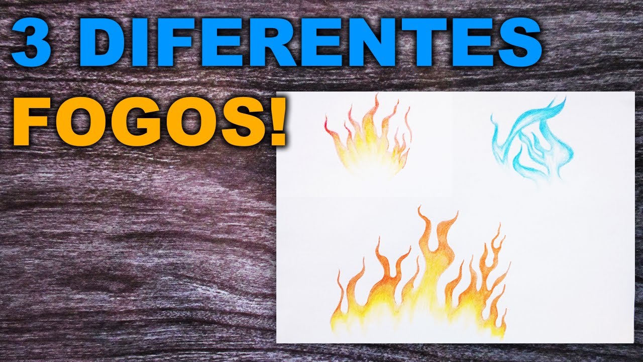 3 Formas Para Aprender Como Pintar Fogo Com Lápis De Cor!!