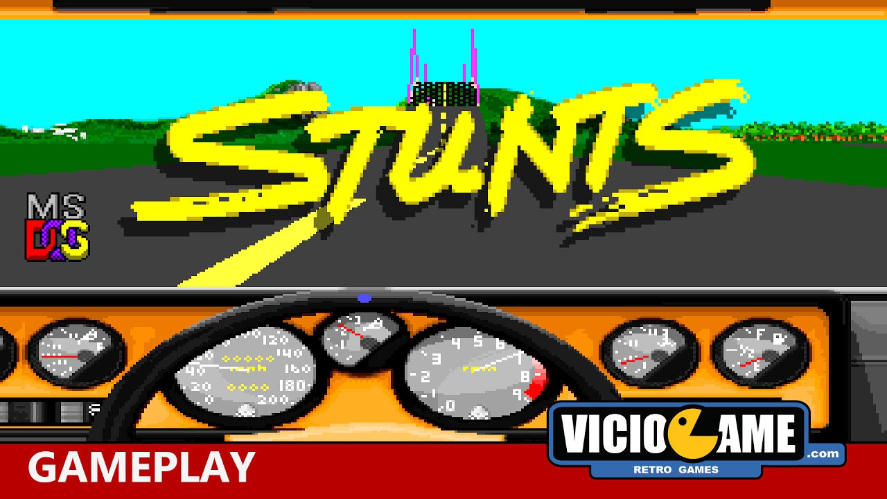 🎮 Stunts (MS-DOS) Gameplay