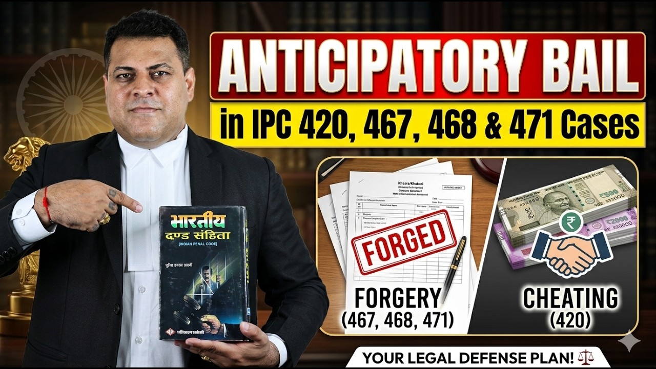 Anticipatory Bail in IPC 420, 467, 468 & 471 Cases. #anticipatorybail #ipc420 #ipc468 #ipc467 #law