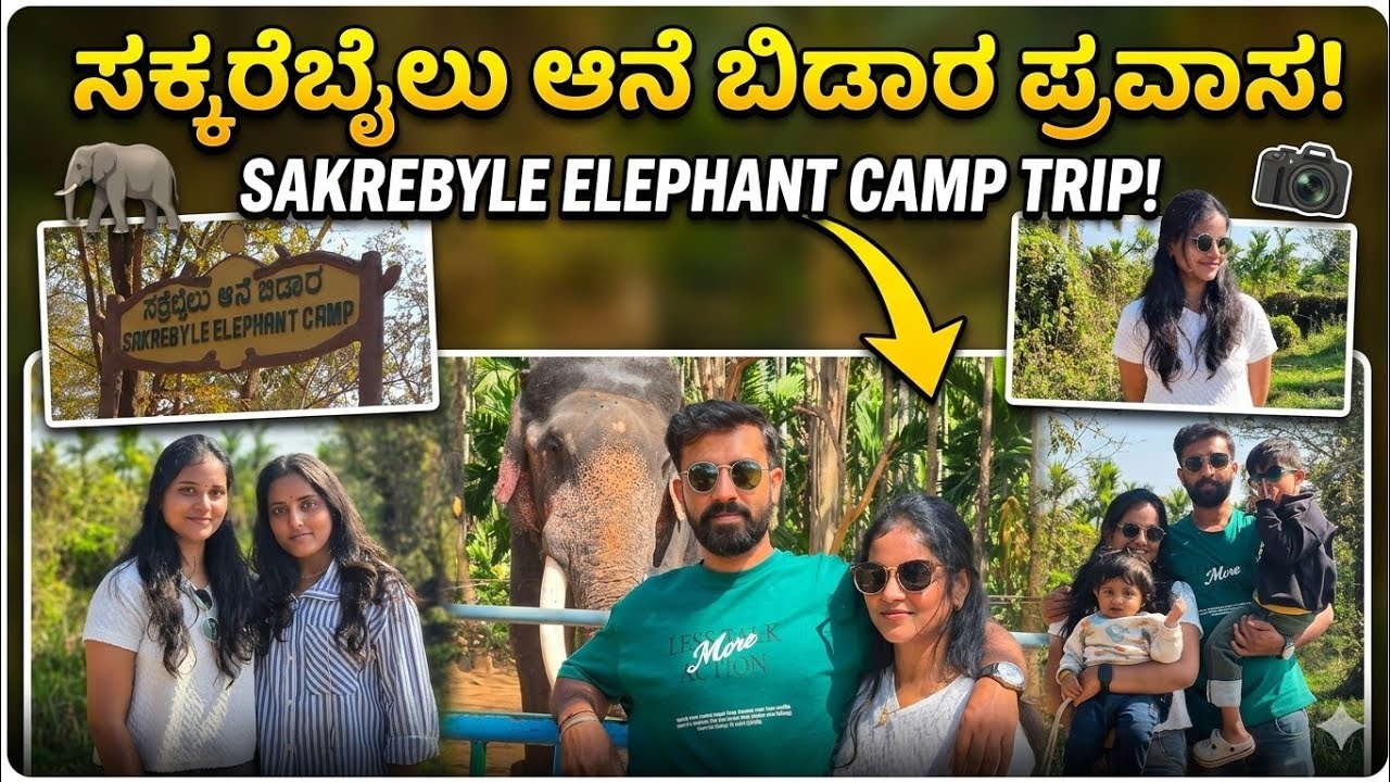 ಸಕ್ರೆಬೈಲು ಆನೆ ಶಿಬಿರ ಶಿವಮೊಗ್ಗ| Sakrebyle Elephant Camp Travel Guide: Bathing, Feeding & Interaction!🐘