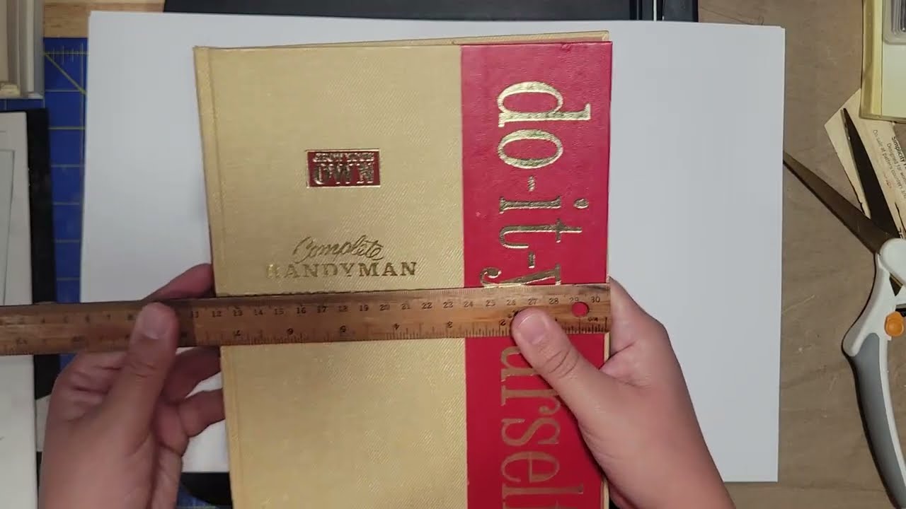 Large Journal with Plain Pages - Craft with Me While I Make This Quick & Simple Journal (Part 1)