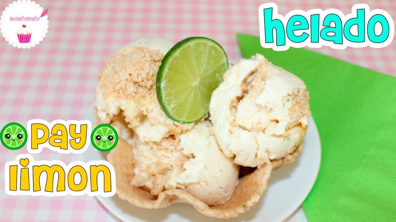 HELADO de PAY de LIMÓN Fácil 💖  Postres de Vane