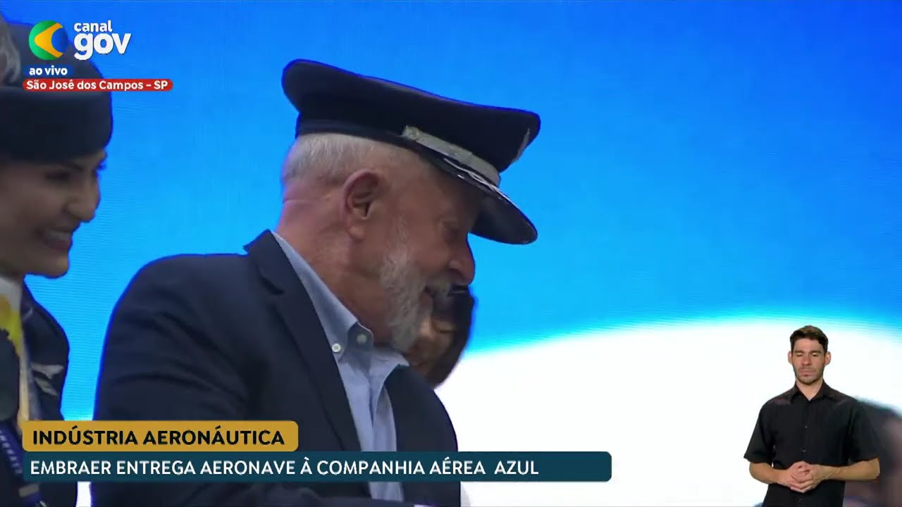 🔴 Lula visita Embraer em São José dos Campos e participa de entrega de aeronave da Azul