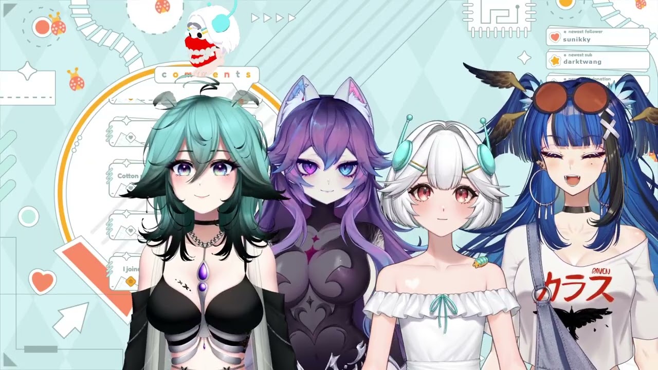 Vtuber music podcast! With @isaa @moniibagel and @cottontailva ♡