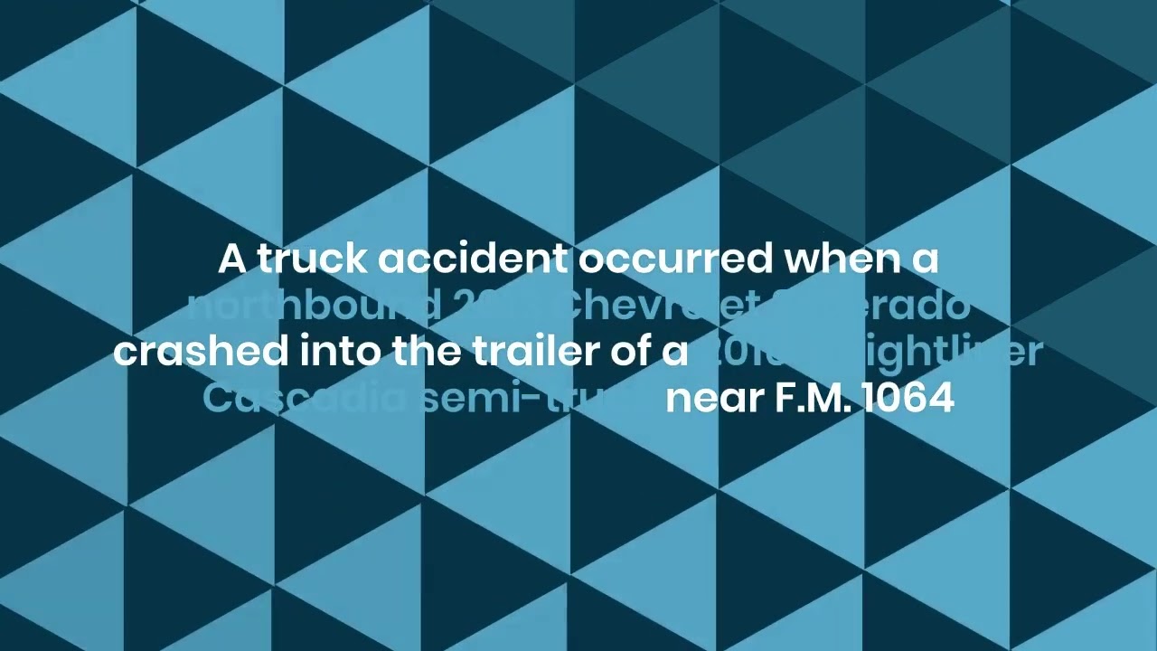 Ivan Trinidad Injured in Truck Accident near Lamesa, TX