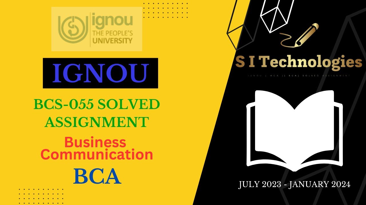 BCS-055 SOLVED ASSIGNMENT || BCA (5th Semester) || IGNOU
