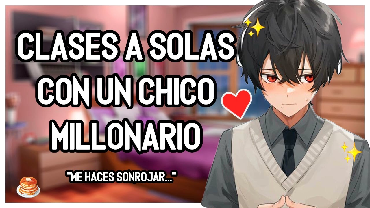 | ASMR Roleplay | 💵🥞 Clases A Solas en tu Habitación Con Un Chico Millonario - Sumiso/Tierno - M4F