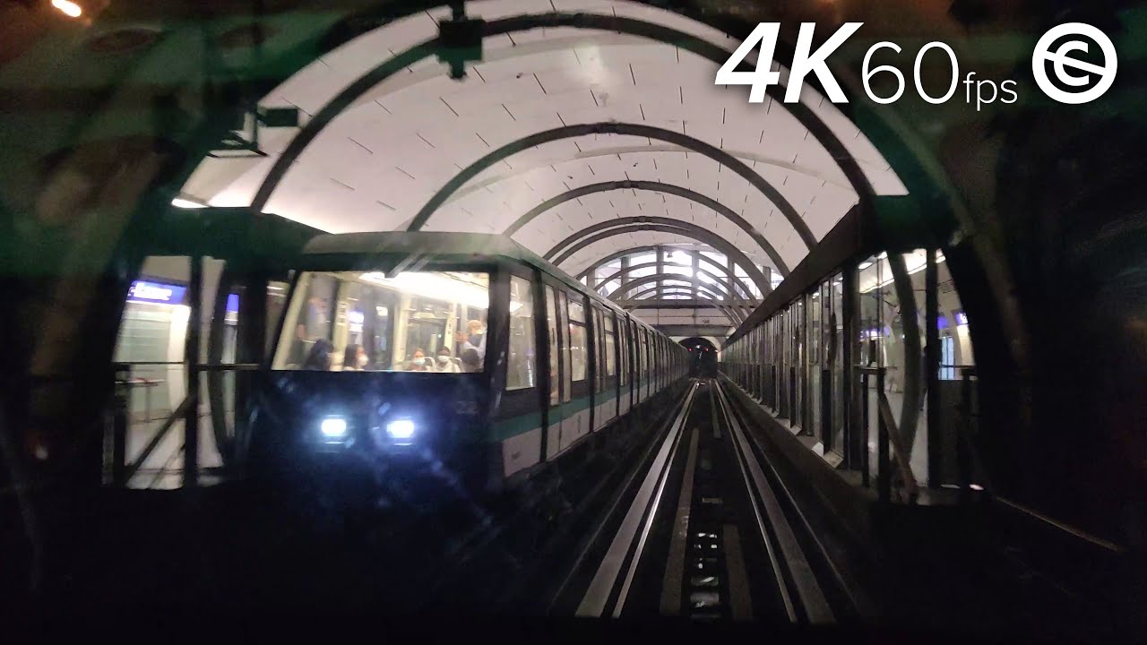 Line 14, Paris Metro (4K 60FPS On Ride POV, NO COPYRIGHT) Olympiades to Saint Lazare
