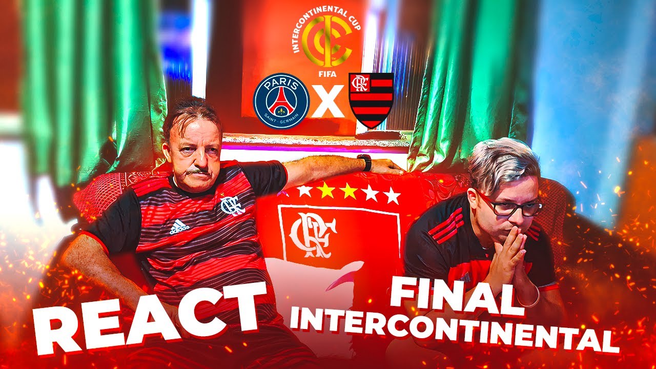 CHEGAMOS TÃO PERTO... REACT FLAMENGO x PSG - FINAL DA COPA INTERCONTINENTAL