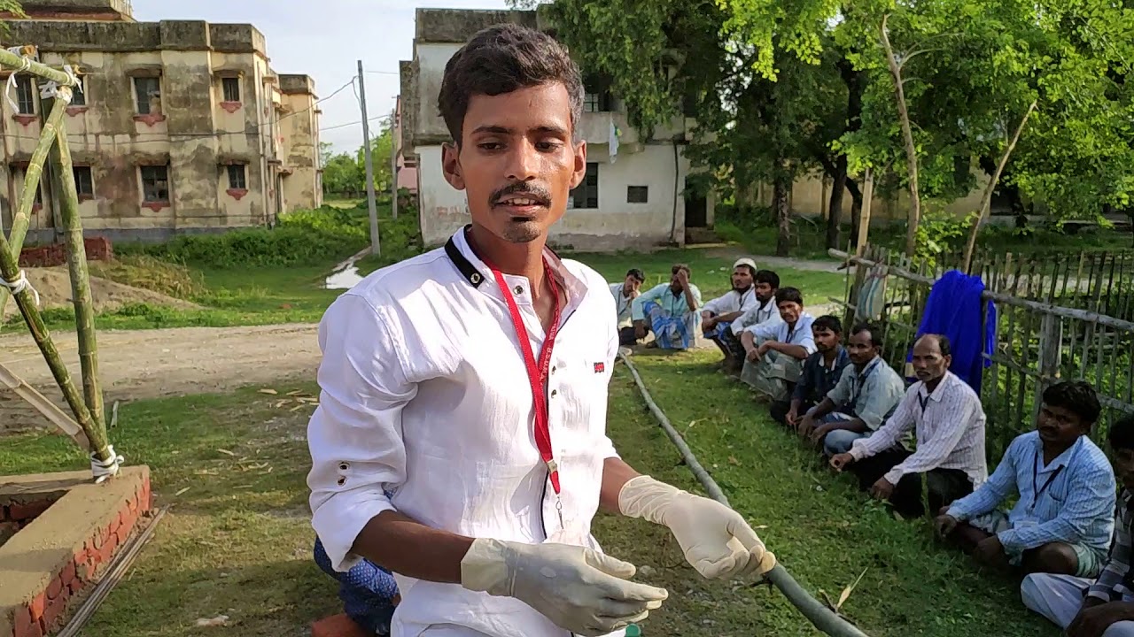 Chemical treatment of bamboo by bechan Kumar master trainer Bihar state disaster management authorit