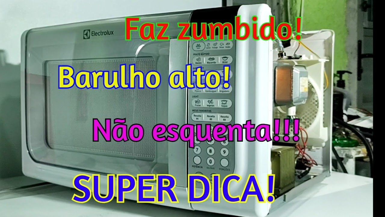 Microondas Electrolux MEF41 faz barulho, zumbido e não esquenta.