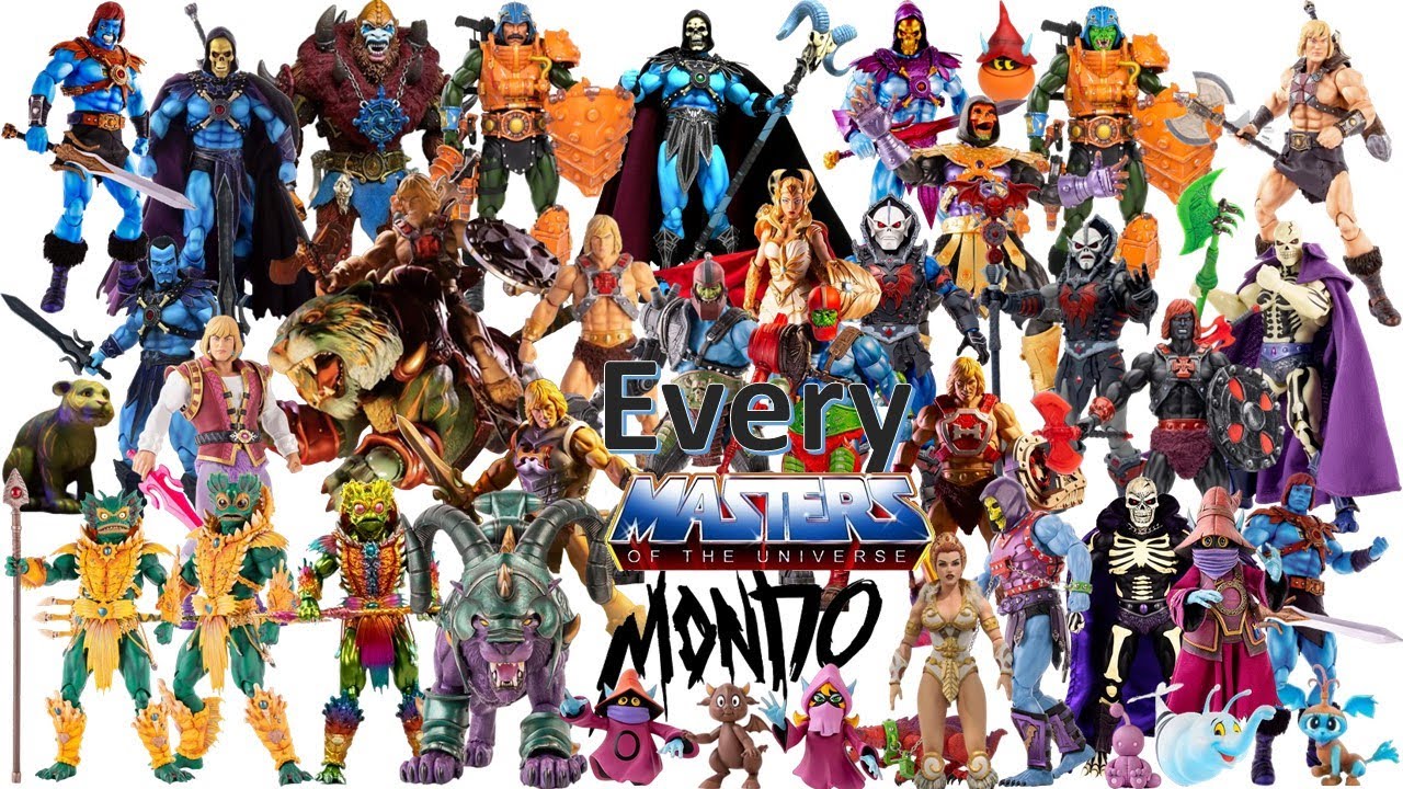 Every Mondo MOTU Masters of the Universe Collection Comparison List Orko Terror Claw Skeletor added