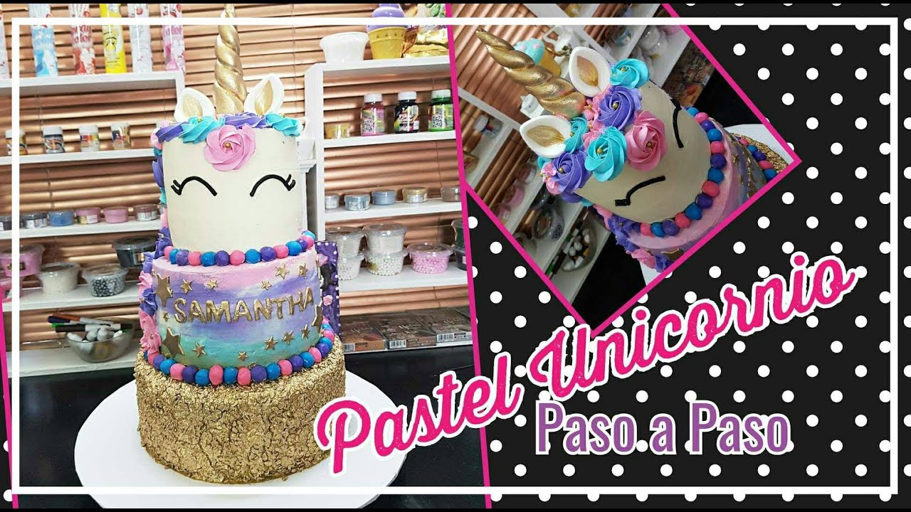 Pastel de Unicornio Paso a Paso ❤ Decorando Pastelitos con Luddys