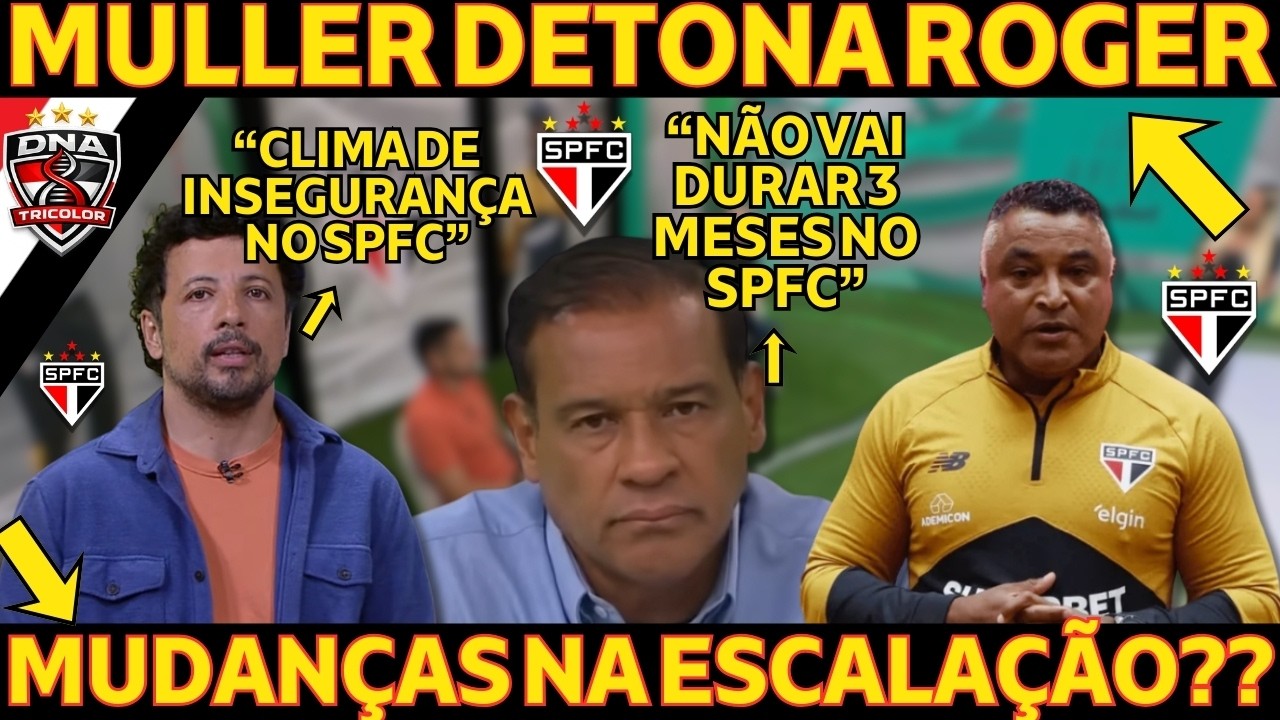 MULLER DETONA ROGER!! PRIMEIRO TREINO DE ROGER NO SPFC! TIME JÁ MUDOU COMPLETAMENTE?! NOTICIAS DO SP