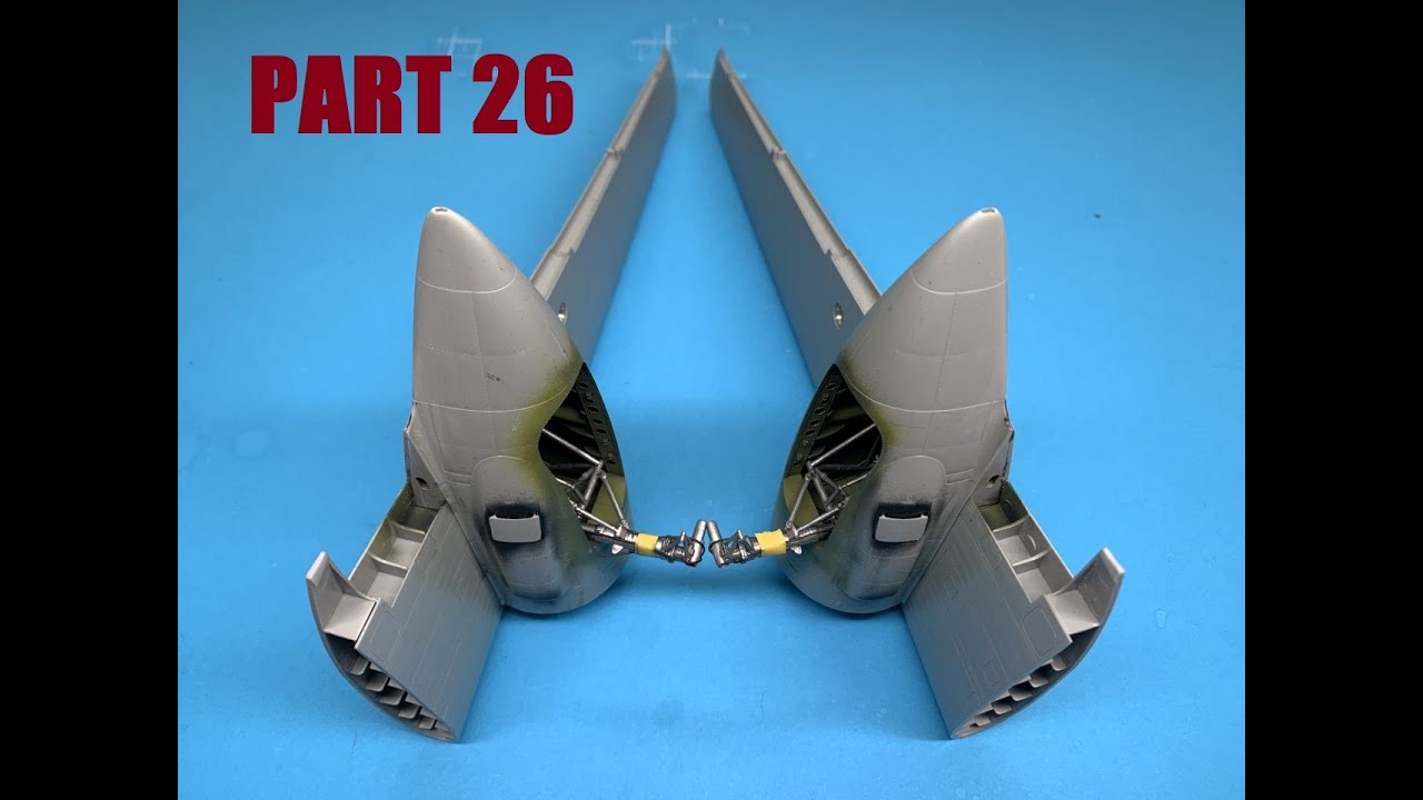 Сборка модели HKM 1/32 A-20G Havoc. Деталь двадцать шестая.