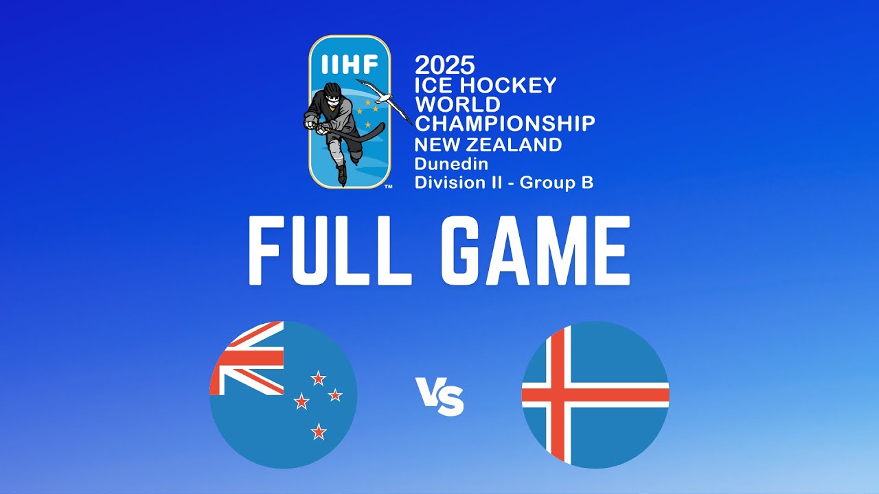 Full Game Replay: New Zealand vs. Iceland | 2025 IIHF World Championship Division IIB