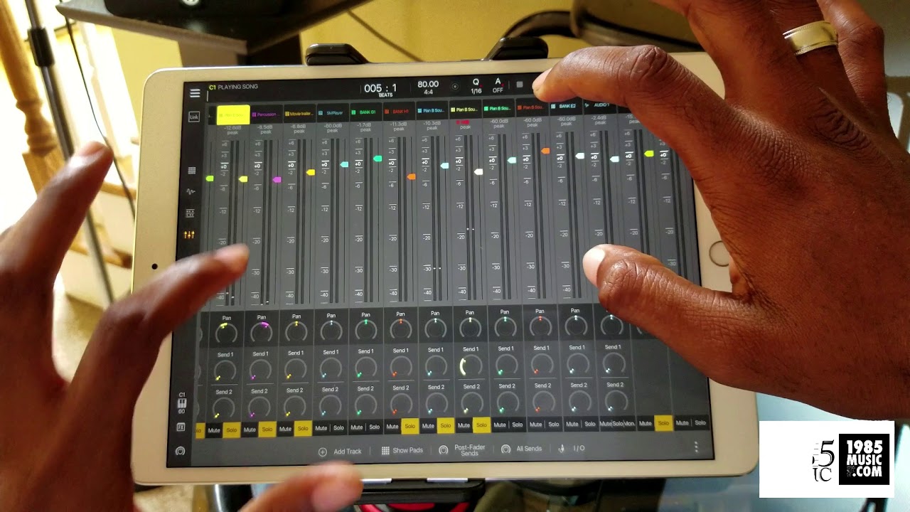 Beatmaker 3 Mixing tutorial on ipad pro