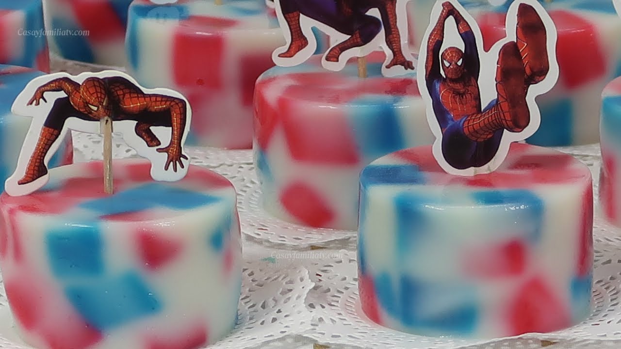 GELATINAS DE SPIDER MAN PARA LOS NIÑOS 🕷️ Individuales, DIVERTIDAS y Fáciles de Hacer