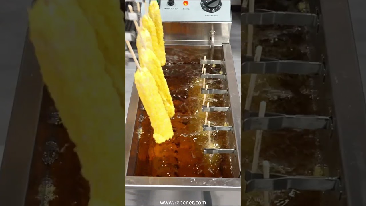 Rebenet DF-16L Electric Corn Dog Fryer,  Made for Business 