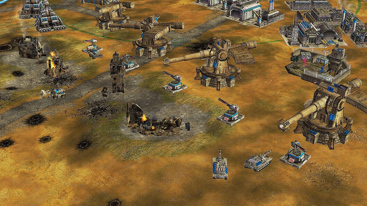 USA BOSS vs 4 USA - Cybernetic Command & Conquer Generals Contra X Beta