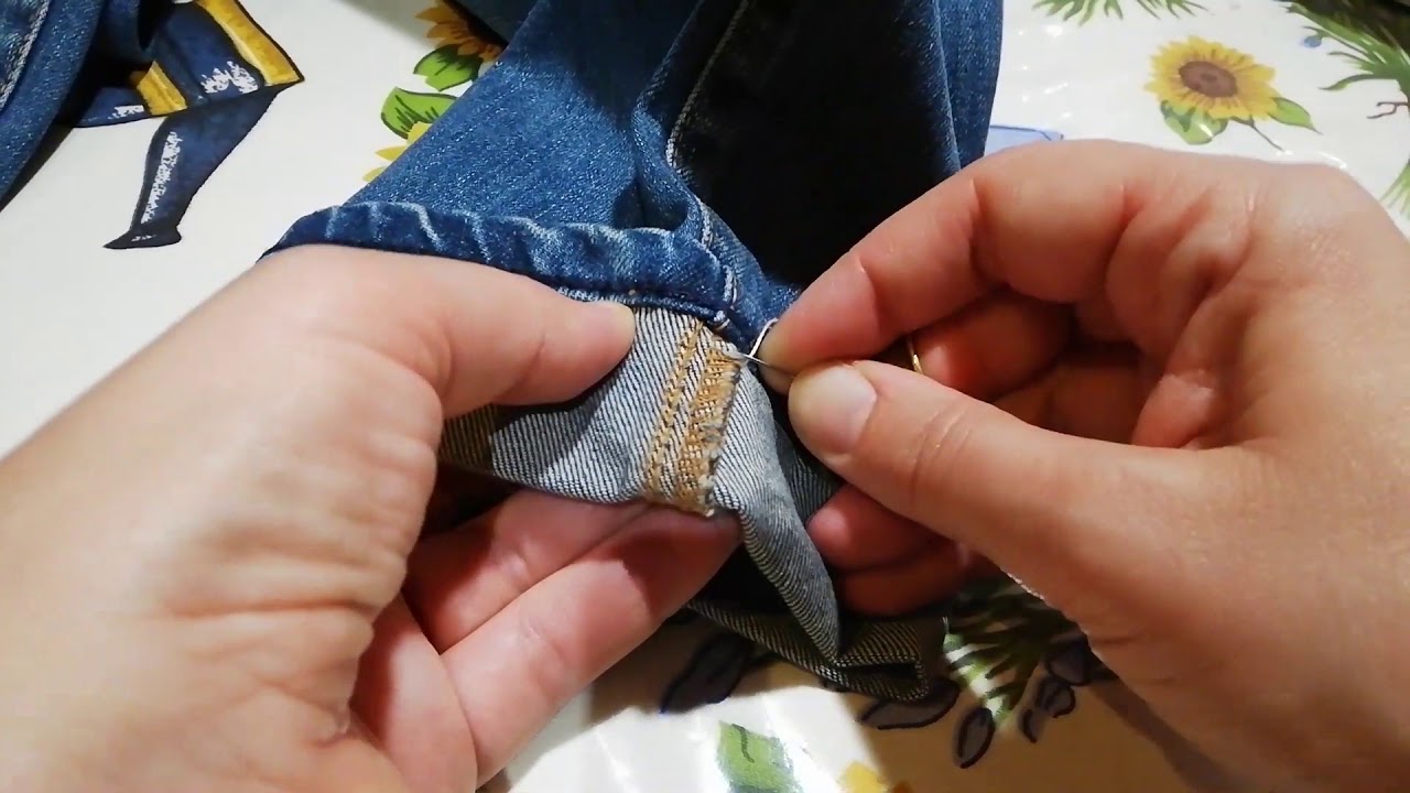 ACCORCIARE JEANS CON L'ORLO ORIGINALE by CREARE FACILE