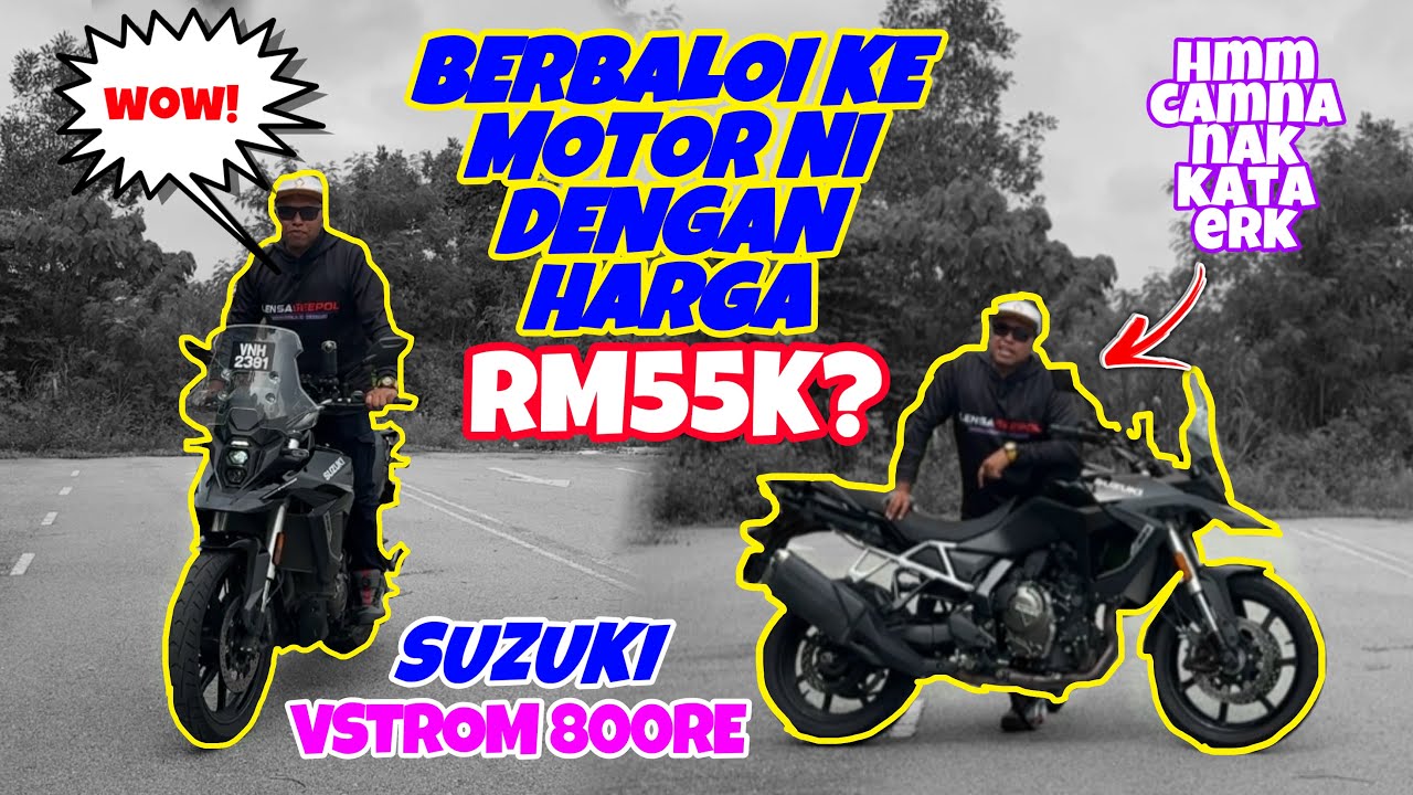 #1024 BERBALOI KE BELI MOTOR NI? |SUZUKI VSTROM 800RE REVIEW