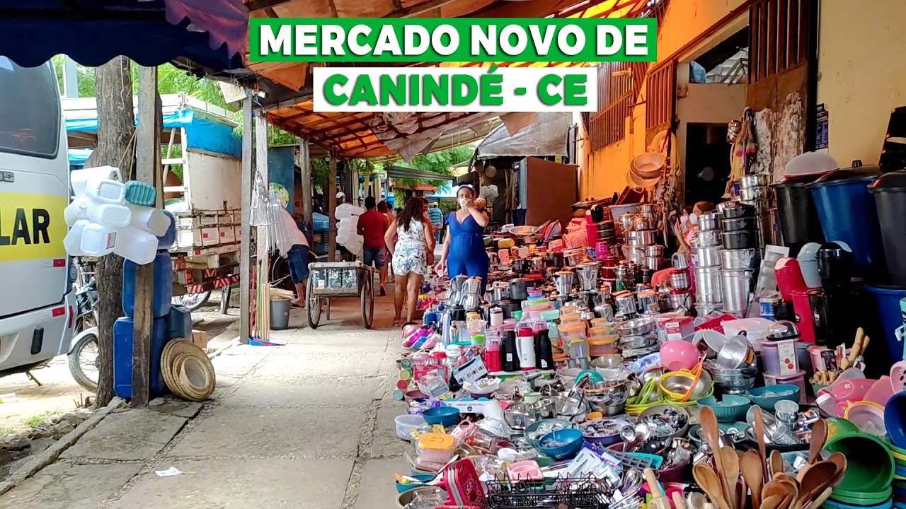 Mercado Novo de Canindé - CE Tem de Tudo um Pouco vende Verduras Carnes e Variedades