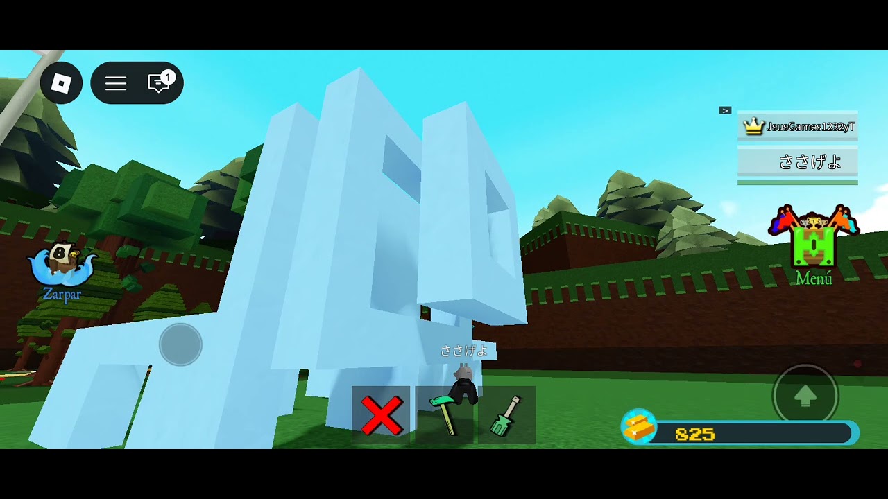 Como hacer a mi chispitas en build a boat xd