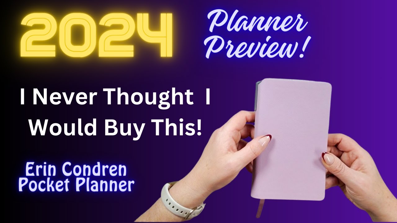I Can't Believe I Bought the Erin Condren Pocket Planner! 2024 Planner Preview Series