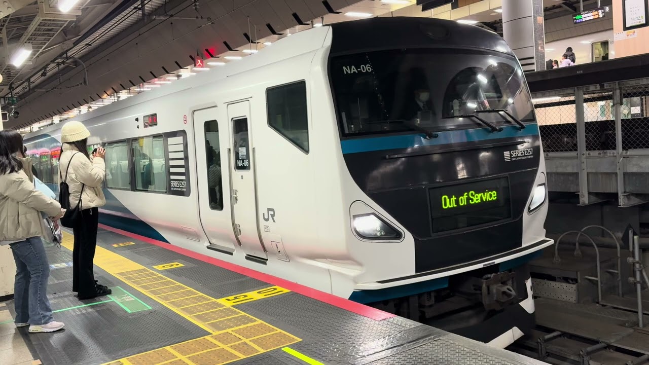 E257系回送列車 東京駅発車