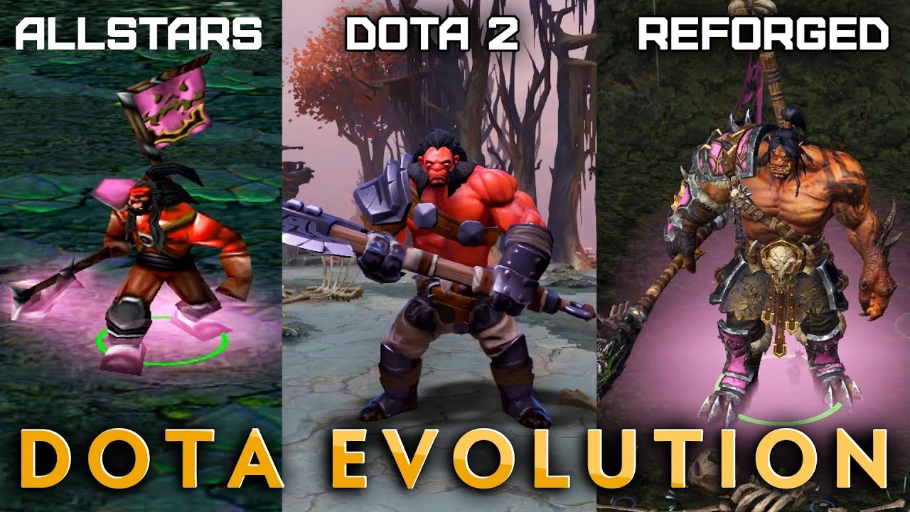 Эволюция Доты — СРАВНЕНИЕ ГЕРОЕВ: DotA Allstars, Dota 2, WC3 Reforged DotA