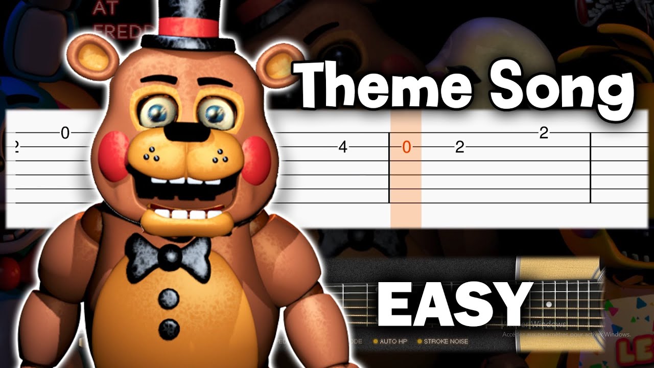 Five Nights at Freddy's - Theme Song - Guitar tutorial (TAB)