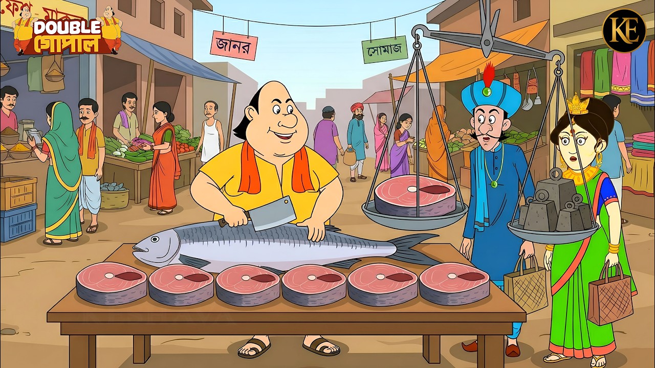 বাজারে গোপাল দাদার মাছ কাটা, মন্ত্রী-রানী অবাক! || Gopal Bhar || New Episode 2026