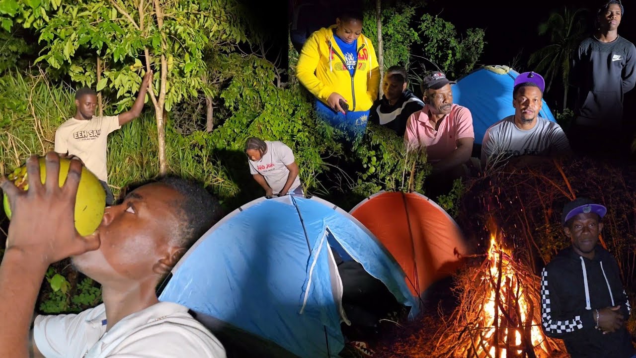Survival camping in the hills  | Jamaica's top youtuber | first camping in over 2 years