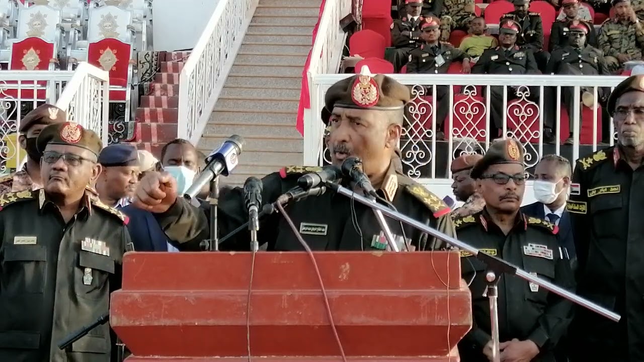 كلمة رئيس مجلس السيادة الفريق أول عبدالفتاح البرهان في استاد الكلية الحربية