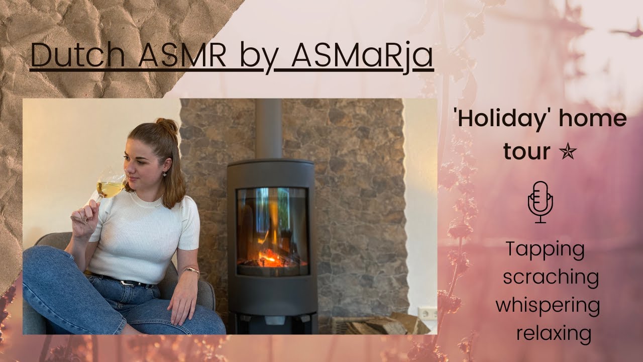 ASMR | A holiday home tour | fabric scratching & tapping | Dutch | ASMaRja