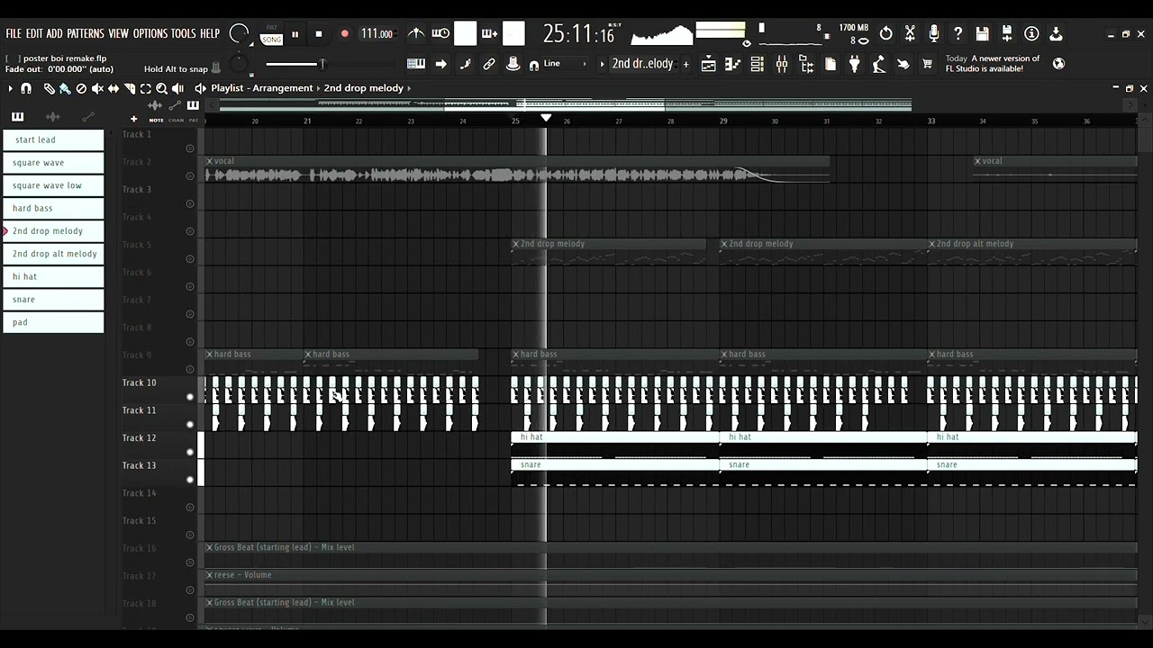 [FLP] 2hollis - poster boy remake FL Studio