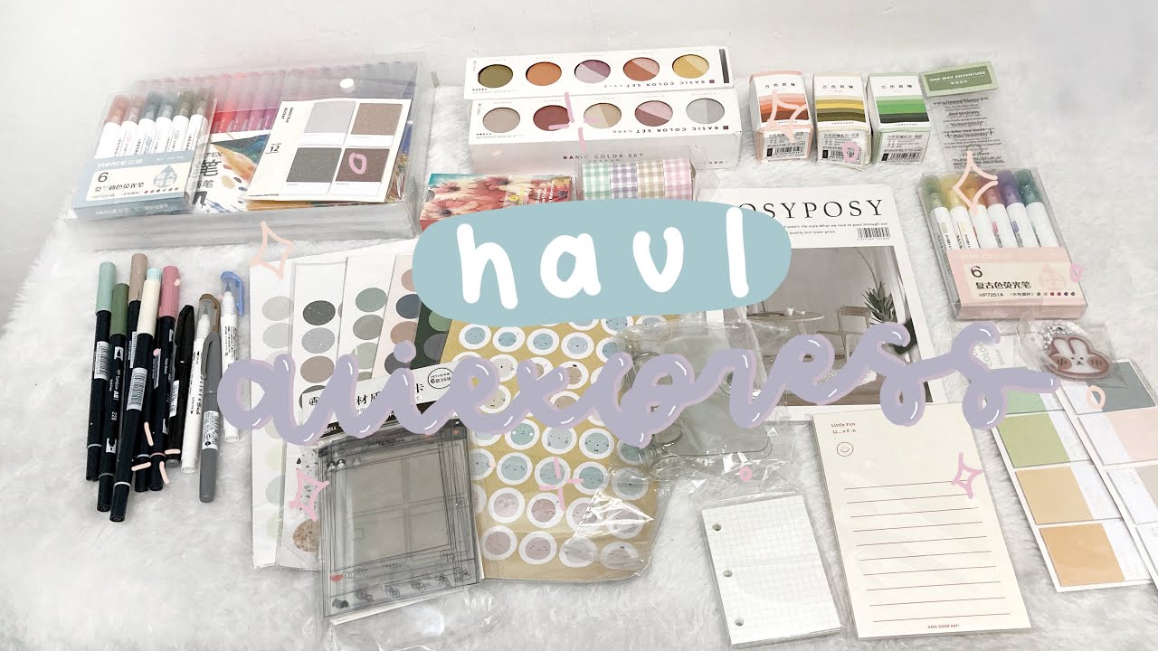 ☆  MEGA HAUL PAPELERÍA de ALIEXPRESS 📎 ¿es buena? / thelma study ✨