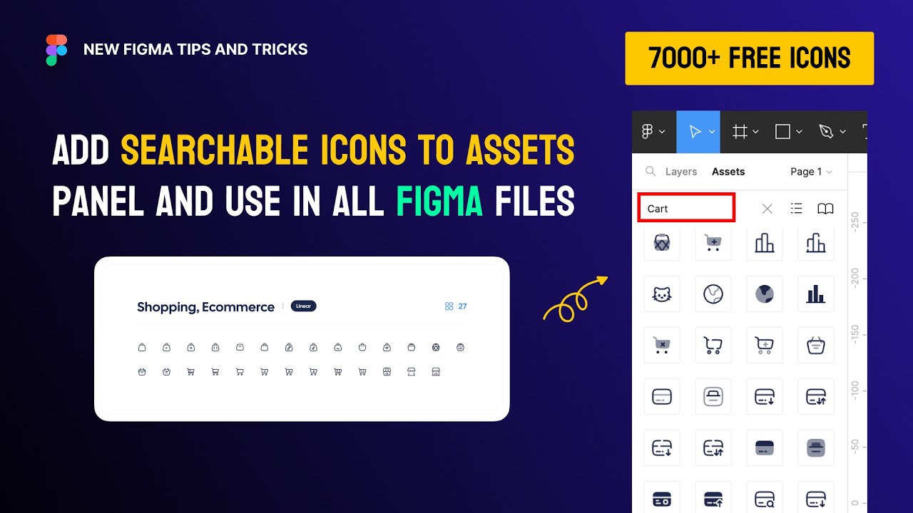 Добавьте иконки в библиотеку команды в Figma (7000 бесплатных иконок)