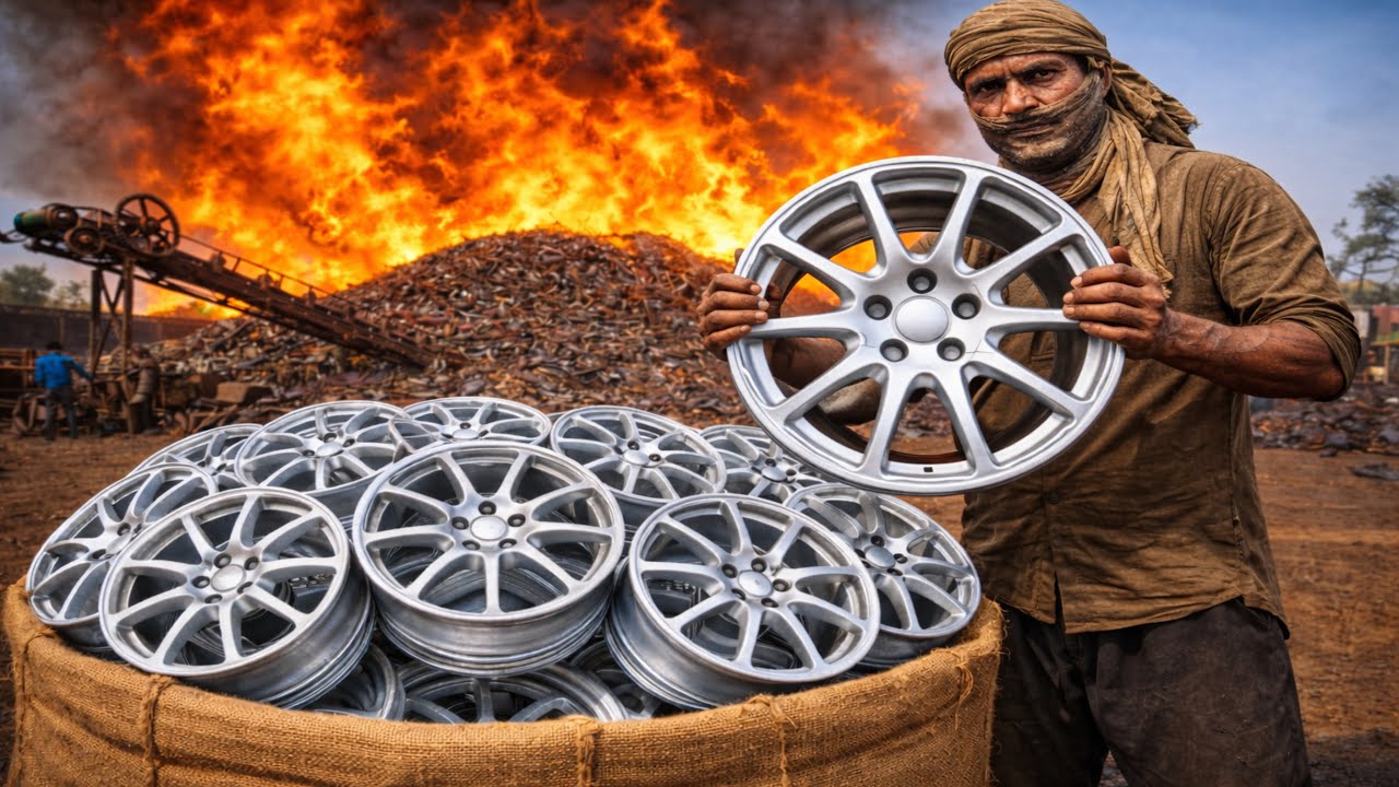 Molten Silver Turned into Alloy Wheels 😱 Amazing Casting Process