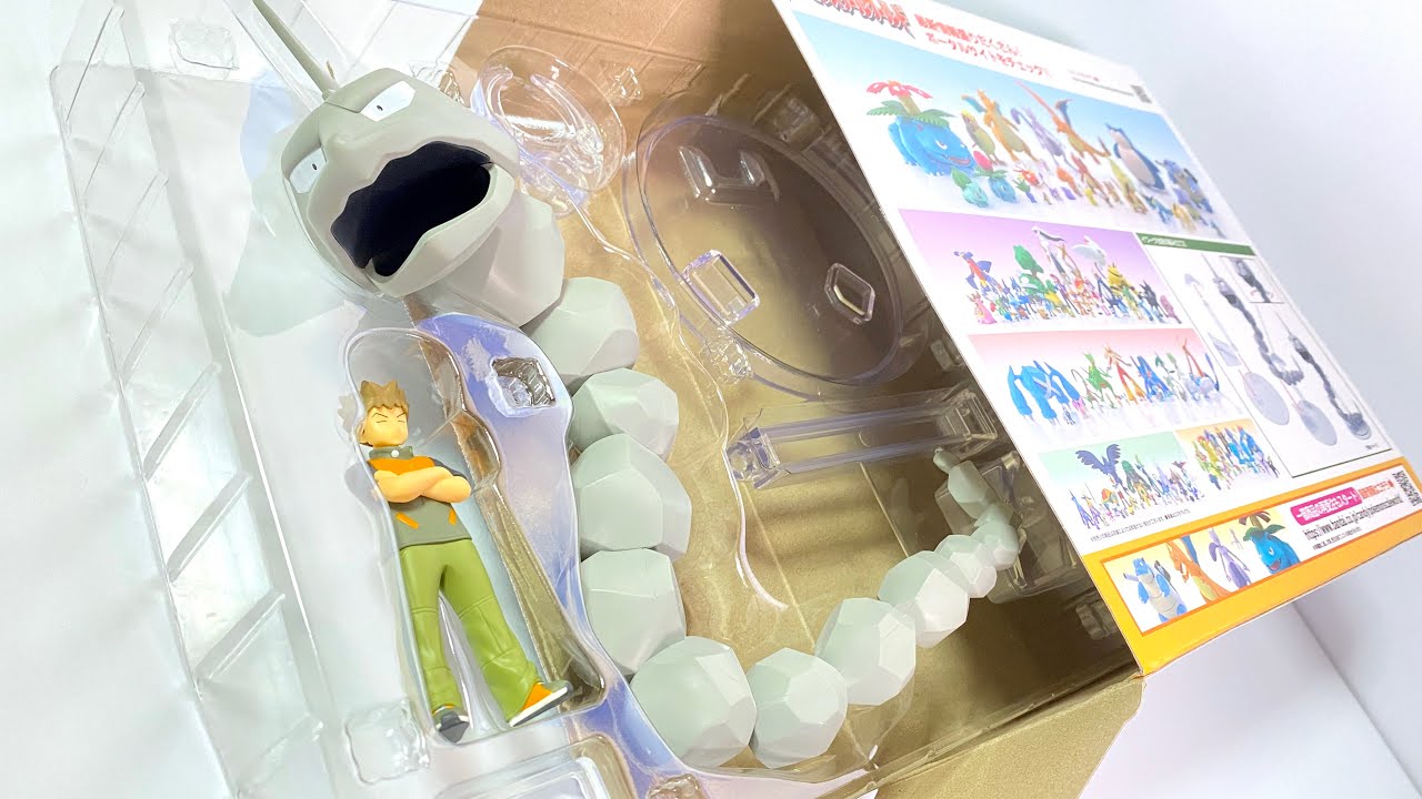 ポケモンスケールワールド カントー地方 タケシ＆イワーク 開封 Pokemon scale world Kanto Region Brock ＆ Onix Figure 食玩 candy toys